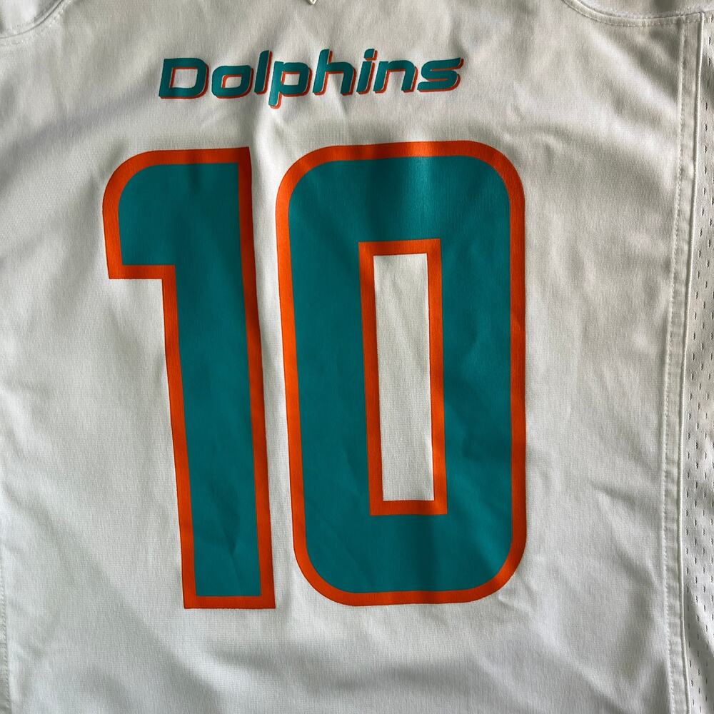 Nike Miami Dolphins Tyreek Hill #10 NFL On Field Jersey White Men’s Medium - Picture 5 of 16